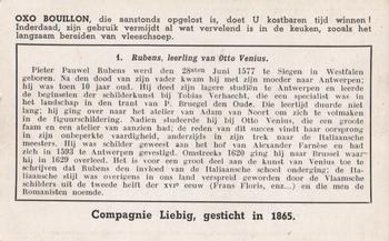 1940 Liebig Het Leven Van Rubens (The Life of Rubens)(Dutch Text)(F1417, S1421) #1 Rubens, leerling van Otto Venius Back