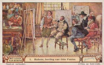 1940 Liebig Het Leven Van Rubens (The Life of Rubens)(Dutch Text)(F1417, S1421) #1 Rubens, leerling van Otto Venius Front