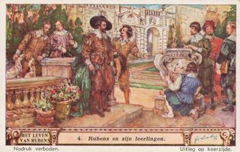 1940 Liebig Het Leven Van Rubens (The Life of Rubens)(Dutch Text)(F1417, S1421) #4 Rubens en zijn leerlingen Front