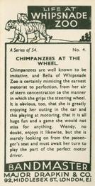 1934 Major Drapkin & Co. Life at Whipsnade Zoo #4 Chimpanzees at the Wheel Back