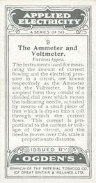 1928 Ogden’s Applied Electricity #9 Types of Ammeter and Voltmeter Back