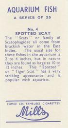 1961 Mills Aquarium Fish #4 Spotted Scat Back