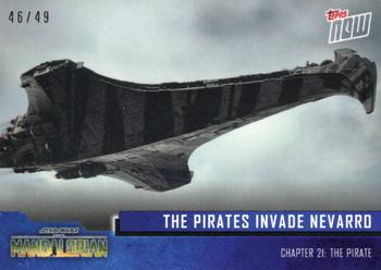 2023 Topps Now Star Wars: The Mandalorian Season 3 - Blue #21 The Pirates Invade Nevarro Front