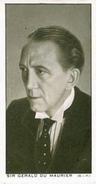 1934 Churchman's British Film Stars #5 Sir Gerald du Maurier Front