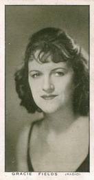 1934 Churchman's British Film Stars #6 Gracie Fields Front