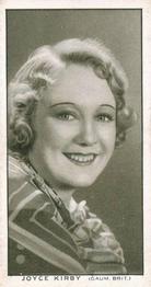 1934 Churchman's British Film Stars #16 Joyce Kirby Front