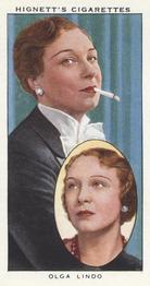 1938 Hignett’s Actors Natural & Character Studies #34 Olga Lindo Front