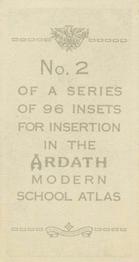 1936 Ardath Modern School Atlas #2 Cairo and the Arabian Sea Back