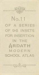1936 Ardath Modern School Atlas #11 North Island, New Zealand Back