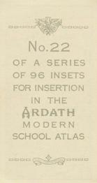 1936 Ardath Modern School Atlas #22 Melbourne, Australia Back