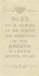 1936 Ardath Modern School Atlas #23 Stockholm, Sweden Back