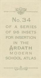1936 Ardath Modern School Atlas #34 London, England Back