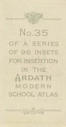 1936 Ardath Modern School Atlas #35 Strath Spey, Scotland Back
