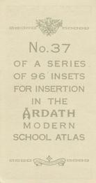 1936 Ardath Modern School Atlas #37 The West Highlands, Scotland Back