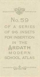 1936 Ardath Modern School Atlas #59 Oslo, Norway Back
