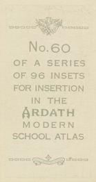 1936 Ardath Modern School Atlas #60 Stockholm, Sweden Back