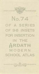 1936 Ardath Modern School Atlas #74 Bagdad, Iraq Back