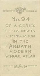 1936 Ardath Modern School Atlas #94 S. Paulo, Brazil Back