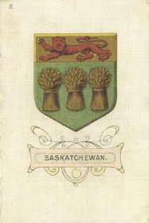 1910 B.A.T. Arms of the British Empire Silks #2 Saskatchewan Front