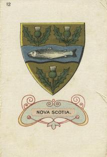 1910 B.A.T. Arms of the British Empire Silks #12 Nova Scotia Front
