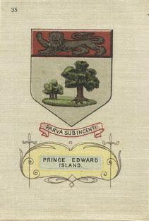 1910 B.A.T. Arms of the British Empire Silks #35 Prince Edward Island Front