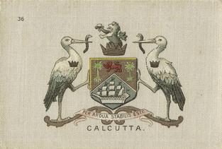 1910 B.A.T. Arms of the British Empire Silks #36 Calcutta Front