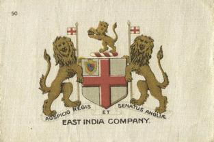 1910 B.A.T. Arms of the British Empire Silks #50 East India Company Front