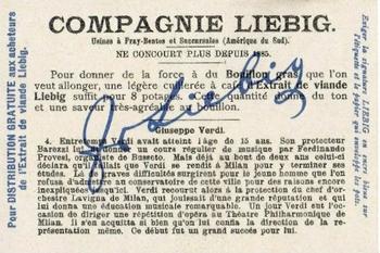 1902 Liebig Life of Verdi (French Text)(F718, S717) #4 1839 Back