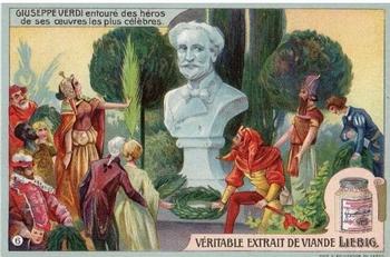 1902 Liebig Life of Verdi (French Text)(F718, S717) #6 Giuseppe Verdi Front