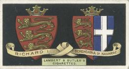 1906 Lambert & Butler Arms of Kings and Queens of England #6 Richard I Front