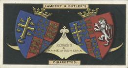 1906 Lambert & Butler Arms of Kings and Queens of England #13 Richard II Front