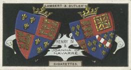 1906 Lambert & Butler Arms of Kings and Queens of England #15 Henry IV Front