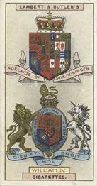 1906 Lambert & Butler Arms of Kings and Queens of England #38 William IV Front