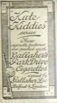 1916 Gallaher's Kute Kiddies #1 I'm a bit of a Rake myself ! Back