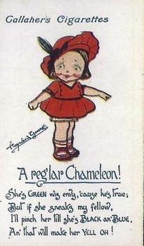 1916 Gallaher's Kute Kiddies #7 A reglar Chameleon ! Front