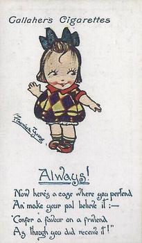1916 Gallaher's Kute Kiddies #17 Always ! Front