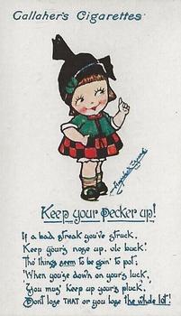 1916 Gallaher's Kute Kiddies #56 Keep your Pecker up ! Front