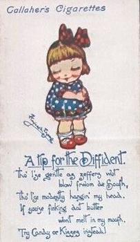 1916 Gallaher's Kute Kiddies #62 A tip for the Diffident Front