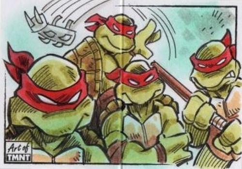 2019 Topps The Art of TMNT - Sketch Artists Panoramic #NNO Tim Shinn Front