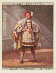 1929 Wills’s English Period Costumes (Large) #11 A Courtier, Sixteenth Century Front