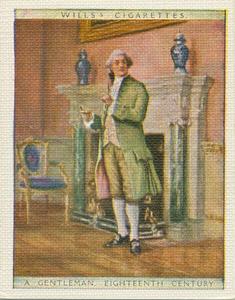 1929 Wills’s English Period Costumes (Large) #18 A Gentleman, Eighteenth Century Front