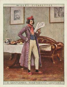 1929 Wills’s English Period Costumes (Large) #23 A Gentleman, Nineteenth Century Front