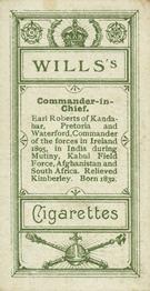 1902 Wills’s Coronation Series (A) #28 Field Marshal Earl Roberts Back
