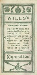 1902 Wills’s Coronation Series (A) #42 Hampton Court Palace Back
