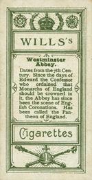 1902 Wills’s Coronation Series (A) #48 Westminster Abbey Back