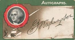 1910 Taddy & Co.'s Autographs Series 1 #25 George Washington Front