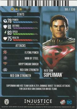 2022 Raw Thrills Injustice Arcade: Gods Among Us Series 4 #90 Superman Back