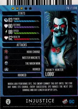 2022 Raw Thrills Injustice Arcade: Gods Among Us Series 4 - Foil #76 Lobo Back