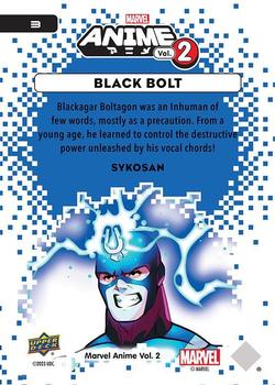 2023 Upper Deck Marvel Anime Vol. 2 #3 Black Bolt Back