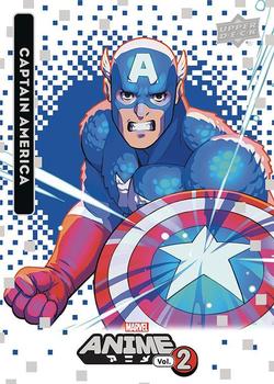 2023 Upper Deck Marvel Anime Vol. 2 #9 Captain America Front